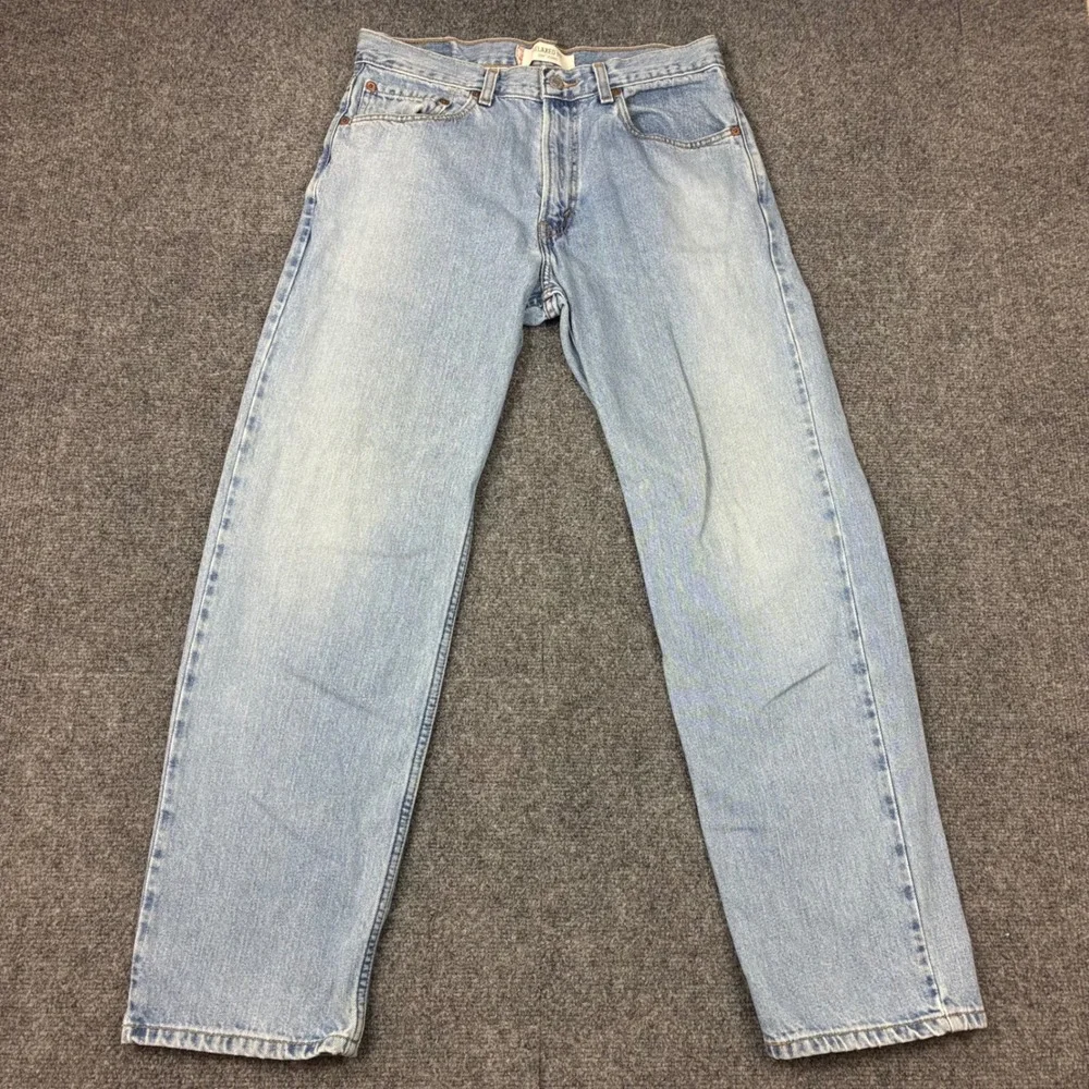 Y2K Levis 550 Relaxed Fit Jeans Mens Size 31x30 Light Wash Blue Denim Cotton